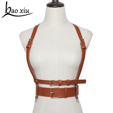 New Women Faux Leather Belts Pin Up Retro adjustable Wide Waist Belt For Women Punk Black Leather Harness Suspenders accessories 2024 - buy cheap