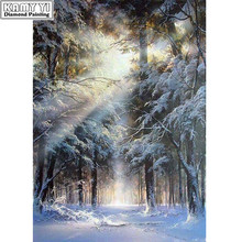 5d diy pintura diamante sol após a neve bordado 100% quadrado completo & redondo diamante ponto cruz strass pintura mosaico decoração 2024 - compre barato