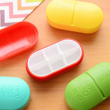 Mini caixa de plástico dobrável para remédios, caixa de plástico fofa dobrável para remédios e tablets de viagem 2024 - compre barato