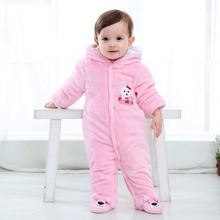 Macacão de Bebê recém-nascido Outono Inverno Engrosse One-Piece Macacões Roupas Bonito Das Meninas Dos Meninos de Algodão Macio Romper Quente 3-12Months 2024 - compre barato