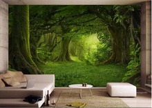 Custom photo 3d wall paper for living room Mysterious forest and grassland background 3d wall murals wallpaper for walls 3 d 2024 - buy cheap