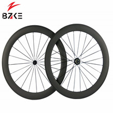 BZKE carbon wheels for bicycle 700c carbon racing wheelset powerway hub road bike carbon wheelset pillar spokes 2024 - buy cheap