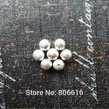 "Falsa uma caneta 10" 8mm (5g = 7 peças) 925 prata esterlina contas redondas joias achados 2024 - compre barato