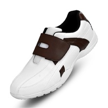 Pgm Мужская Легкая спортивная обувь для гольфа, мужские Нескользящие дышащие кроссовки на липучке, противоскользящие кроссовки для гольфа # B2255 2024 - купить недорого