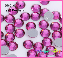 ¡Envío Gratis! 1440 unids/lote, ss6 (1,9-2,1mm) alta calidad DMC fucsia hierro sobre diamantes de imitación/diamantes de imitación de fijación en caliente 2024 - compra barato