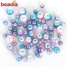 Size 4mm 6mm 8mm 10mm Multicolor ABS Pearl Imitation Round Plastic Loose Beads For DIY Necklace&Bracelets Jewelry Findings 2024 - buy cheap