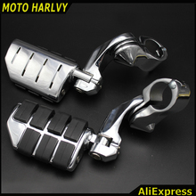 2016 NEW Motor Chrome 360 degree Adjustable Highway Footpeg Foot pegs For 32mm 11/4 2024 - buy cheap