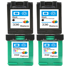 4Pcs Compatible HP 336 342 Refilled Ink Cartridge for Deskjet 5440 5420 PSC 1500 1600 1610 2710 2575 C3180 C4180 2570 7800 2024 - buy cheap