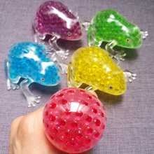 Big Novelty Squishy Frog Bead Gel Stress Ball Fidget Sensory Gadget Autism/ADHD Stress Relief Toy DIY Ball 2024 - buy cheap