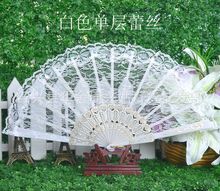 100 pcs Lace Flower white Decor Spanish Hand Fan Wedding Dancing Hem Night Party 2024 - buy cheap