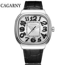 CAGARNY Luxury Women Watches Fashion Leather Watchband Quartz Clock Hot Sale Brand Ladies Big Watch Girls Sports Wristwatches 2024 - buy cheap