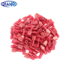 DIANQI FDFN1.25-250 FDFN1-250 NYLON brass Female Insulated Spade joint Cable Wire Connector 100PCS suit 0.5-1.5mm2 22-16AWG FDFN 2024 - buy cheap