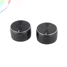 2Pcs 5mm Dia Bulb Light Lamp Dimmer Control Rotary Knob Cap Black 2024 - buy cheap