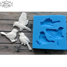 Yueyue Sugarcraft Birds Silicone mold fondant mold cake decorating tools chocolate gumpaste mold 2024 - buy cheap