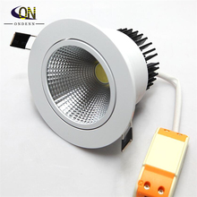 Free Shipping 9W LED Downlight COB Ceiling lamp recessed Super Bright Indoor Light cob led downlight AC85-265V 2024 - buy cheap