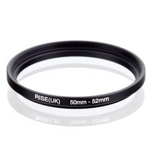 RISE(UK) 50mm-52mm 50-52mm 50 to 52 Step down Ring Filter Adapter black 2024 - buy cheap