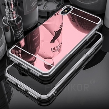 Luxury Mirror Case For iPhone XS Max XR X 5 5S SE 11 12 Pro 13 Mini 6 6s 7 8 Plus Soft Silicone Full Back Cover 2024 - buy cheap