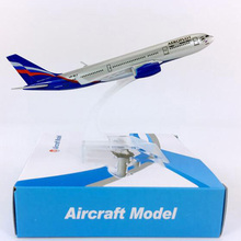 1:400 Air RUSSIA Airplane Airbus A330-200 Model W Base 16CM Alloy Aircraft Plane Airline Collectible Display Toy Collection 2024 - buy cheap