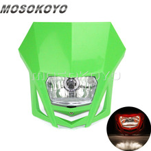 Faro de luces delanteras MX para motocicleta, faro delantero deportivo Dual para Kawasaki, KLX150, KX65, KX85 2024 - compra barato