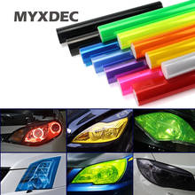 30cmx1m 12"x40" Auto Car Light Headlight Taillight Tint Vinyl Film Sticker Easy Stick Motorcycle Whole Car Decoration 12 Colors 2024 - купить недорого