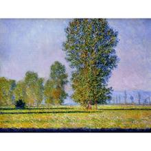Pintura al óleo de paisaje de arte, lienzo pintado a mano de alta calidad, pradera en Limetz de Claude Monet 2024 - compra barato