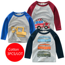 3PCS/Lot Baby girl long sleeve tshirt kids boys clothing autumn spring clothes boys toddler tee shirt children cartoon clothing 2024 - buy cheap