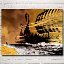 Ship Vikings TV Series Art Silk Fabric Posters and Prints Home Pictures Decoration Living Room Paintings Wall Decor Bedroom 2024 - buy cheap