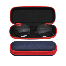 Denim Fabric Glasses Box Zipper Sunglasses Protection Crush Resistance Container Eyeglasses Case TravelReading Glasses Carry Bag 2024 - buy cheap