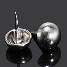 100Pcs Silver Upholstery Nail Furniture Decorative Pins Round Dome Head Nails Tacks Jewelry Gift Case Box Stud 12x19mm 2024 - buy cheap