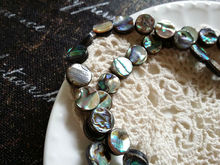 10mm 36pcs Flat Round 100% Natural Abalone Shell Bead Strand Jewelry Beads 2024 - buy cheap