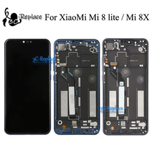 Pantalla LCD de 6,26 pulgadas para móvil, montaje de digitalizador con pantalla táctil y Marco, para XiaoMi Mi 8 lite mi 8 Youth mi8x mi 8x, negro/azul/rojo, nuevo 2024 - compra barato