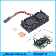 Raspberry Pi 3 Model B+(Plus) Dual Fan Cooling System Module with Heatsink for Pi3 B+ / NESPi Case 2024 - buy cheap