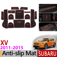 Anti-Slip Gate Slot Mat Rubber Coaster for Subaru XV 2011 2012 2013 2014 2015 Crosstrek WRX STI Accessories Stickers Car Styling 2024 - buy cheap