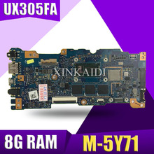 XinKaidi UX305FA материнская плата для ноутбука ASUS UX305FA UX305F UX305 протестированный Оригинал материнская плата 8G Оперативная память M-5Y71 Процессор 2024 - купить недорого