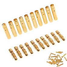 Wholesale Register shipping 200pcs/lot High Quality 4.0mm 4mm Gold Bullet Banana Connector for RC battery ESC (100 pairs) 2024 - buy cheap