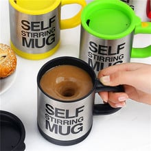 stainless steel double insulated self stirring mug automatic coffee mixing cup 400ml travel stir mugs 2024 - buy cheap