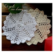 20pcs/lot Home Dinner Decor Handmade  Crocheted Doilies 15cm Colorful flower Placemat Vintage Look Coaster For Wedding Gift 2024 - buy cheap