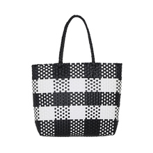 Stripe Bolsa Das Mulheres da forma Quente INS Populares Bolsa de Ombro Fêmea Sacos De Praia de Palha Senhora Grande Férias Handmade Weave Tote SS3388 2024 - compre barato