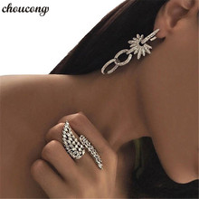 choucong VIENNA Drop earring AAAAA zircon White Gold Filled statement Wedding Dangle Earrings for women evening Party jewelry 2024 - buy cheap