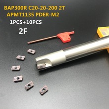 Fresas de carboneto apmt1135 m2 + 1 peça, cortador de 20mm batizado por empunhadura de cnc com 10 peças 2024 - compre barato