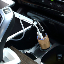 Автомобильное зарядное устройство USB из алюминиевого сплава для Ford Focus Fusion Escort Kuga Ecosport Fiesta Falcon EDGE/Explorer/разгрузка/EVOS 2024 - купить недорого