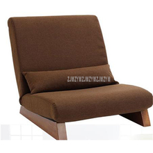 Silla plegable de un solo asiento para sala de estar, sillón moderno japonés, muebles de lectura sin brazos, reclinable 2024 - compra barato