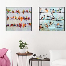 Birds On A Wire Modern Nodic Posters and Prints Wall Art Decorative Picture Canvas Painting For Living Room Home Decor Unframed 2024 - buy cheap