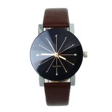 Splendid 1 шт Женские кварцевые часы с кожаным циферблатом наручные часы круглый корпус Reloje 2024 - купить недорого