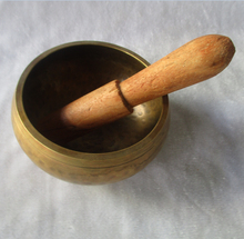 Collectable Tibetan Copper Singing Bowl With a Wooden Stick Chinese Handwork buddha Bowl fast Shipping Size :Diameter 13CM 2024 - buy cheap