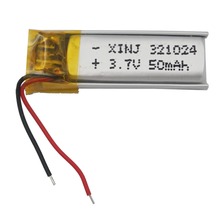 XINJ 3,7 V 50mAh литий-полимерный аккумулятор Li-ion li-po сотовый 321024 для наушников bluetooth очки Запись Ручка динамик Смарт часы 2024 - купить недорого