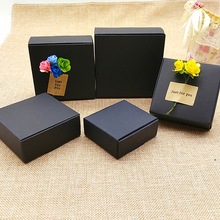 200pcs black Kraft paper gift packaging box custom carton cardboard box handmade soap Jewelry Candy packages paper box small 2024 - buy cheap