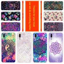 Case soft for Huawei P40 P30 P20 Pro P10 Lite e Plus P Samrt Z 2020 2019 Cover Floral Flower Mandala Henna 2024 - buy cheap