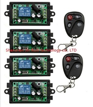 Sistema de interruptor de controle remoto sem fio dc12v 1ch 10a, venda imperdível, novo telescópio 4 * receptor e 2 * transmissor aplicativo, porta de garagem 2024 - compre barato