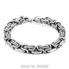 Box Chain Motor Biker Bracelet Stainless Steel Jewelry New Cool Heavy Motorcycle Men Bracelet SJB0269B 2024 - buy cheap